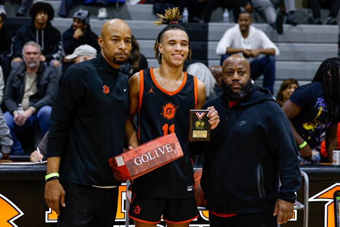 Douglass Oklahoma East St. Louis Illinois boys basketball December 16 2023 Nate Latsch 24989